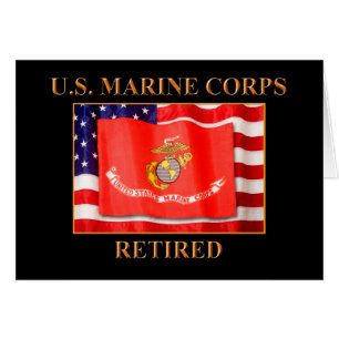 U.S. Marine Corps Note Card