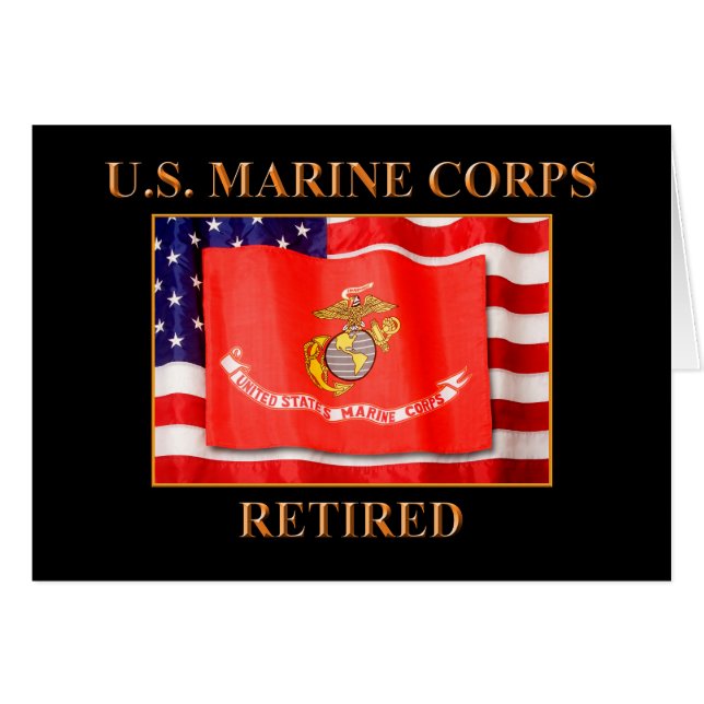 U.S. Marine Corps  Note Card (Front Horizontal)