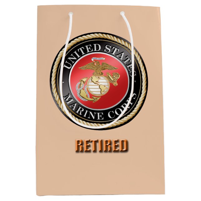 U.S. Marine Corps Retired Gift Bag (Front)
