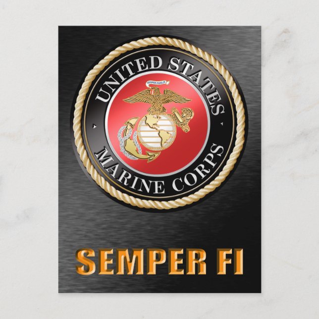 U.S. Marine Corps Semper Fi Postcards (Front)