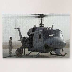 U.S. Marine Corps UH-1N Huey Helicopter Jigsaw Puzzle