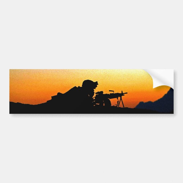 U.S. Marine Provides Security Operation Backstop Bumper Sticker (Front)