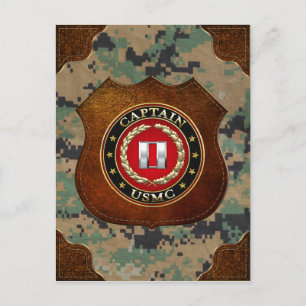 U.S. Marines: Captain (USMC Capt) [3D] Postcard