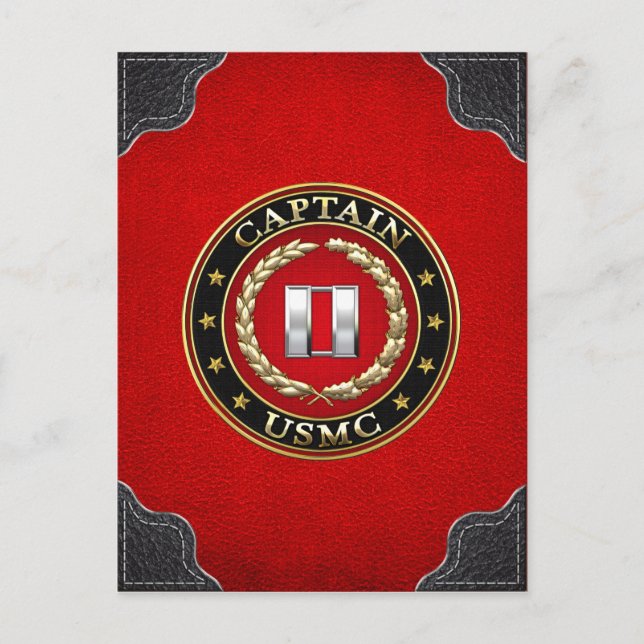U.S. Marines: Captain (USMC Capt) [3D] Postcard (Front)