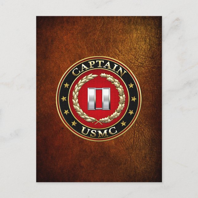 U.S. Marines: Captain (USMC Capt) [3D] Postcard (Front)