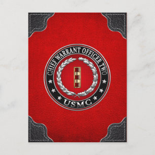 U.S. Marines: Chief Warrant Two (USMC CWO-2) [3D] Postcard