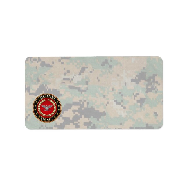 U.S. Marines: Colonel (USMC Col) [3D] Label (Front)