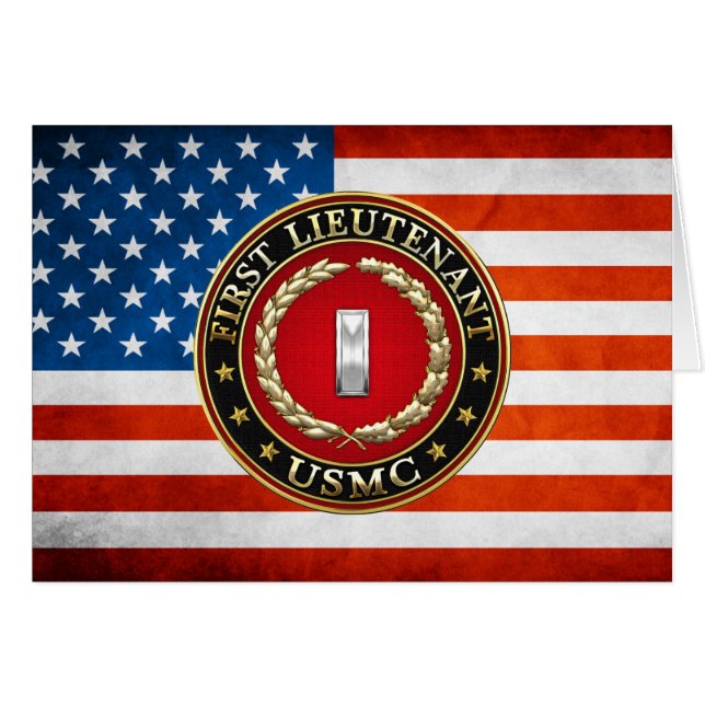 U.S. Marines: First Lieutenant (USMC 1stLt) [3D] (Front Horizontal)