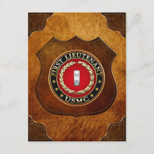 U.S. Marines: First Lieutenant (USMC 1stLt) [3D] Postcard