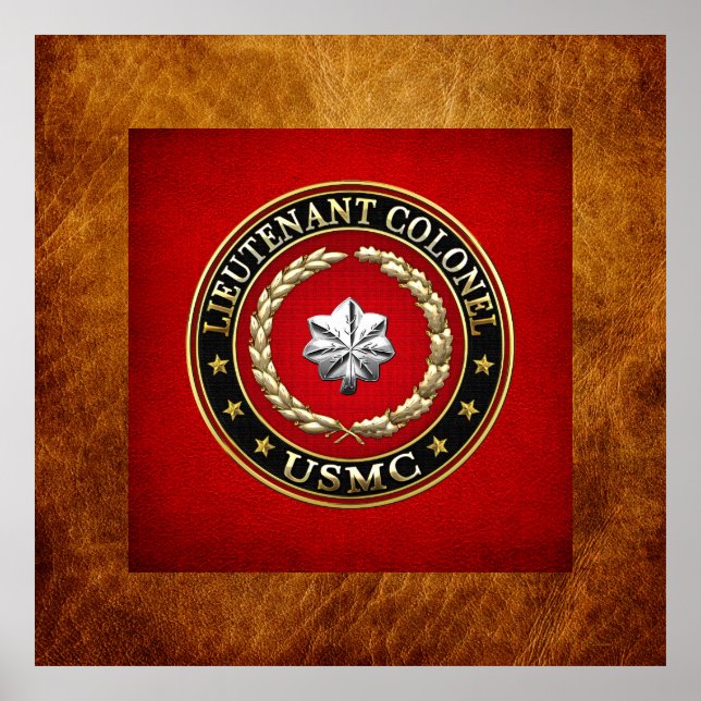 U.S. Marines: Lieutenant Colonel (USMC LtCol) [3D] Poster (Front)