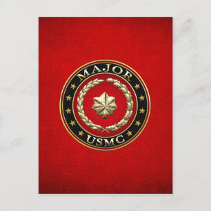 U.S. Marines: Major (USMC Maj) [3D] Postcard