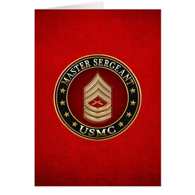 U.S. Marines: Master Sergeant (USMC MSgt) [3D] (Front)
