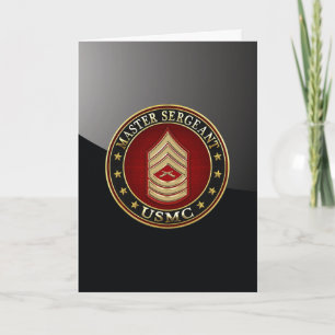 U.S. Marines: Master Sergeant (USMC MSgt) [3D] Card