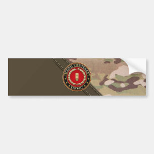 U.S. Marines: Second Lieutenant (USMC 2ndLt) [3D] Bumper Sticker