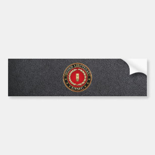 U.S. Marines: Second Lieutenant (USMC 2ndLt) [3D] Bumper Sticker