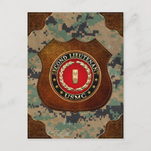 U.S. Marines: Second Lieutenant (USMC 2ndLt) [3D] Postcard