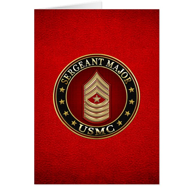 U.S. Marines: Sergeant Major (USMC SgtMaj) [3D] (Front)
