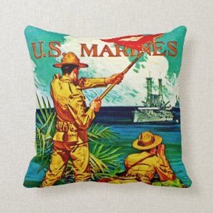 U.S. Marines ~ Signal Flag Throw Pillow