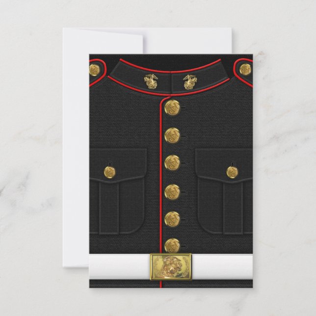 U.S. Marines: USMC Dress Uniform [3D] RSVP Card (Front)