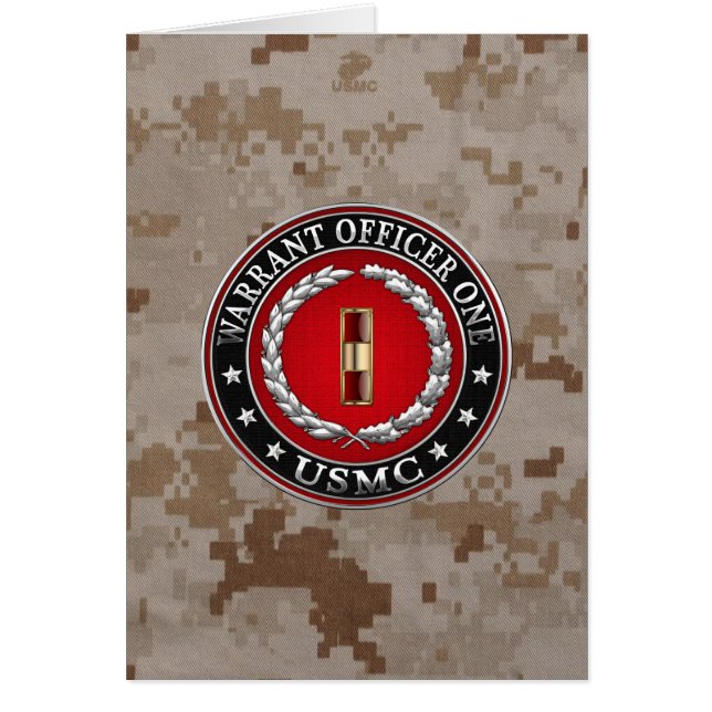 U.S. Marines: Warrant Officer One (USMC WO-1) [3D] (Front)