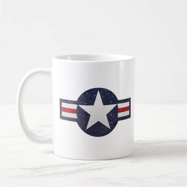 U.S. Military Aviation National Roundel Insignia Coffee Mug (Left)