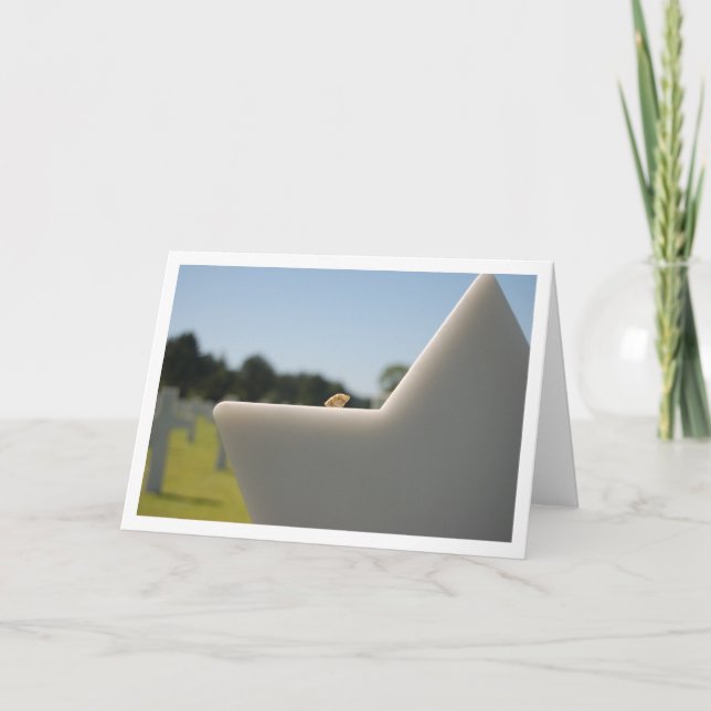 U.S. Military Cemetery in Normandy, France Card (Front)