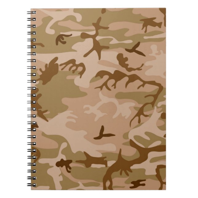 U.S. Military Desert Sand Camouflage Notebook (Front)
