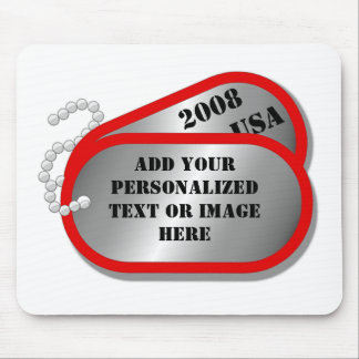 U.S. MILITARY - Dog Tags Mouse Pad