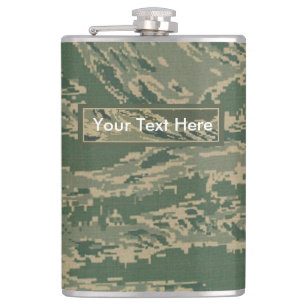 U.S. Military Green Camouflage 6 oz or 8 oz  Flask