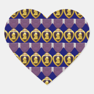 U.S. Military Purple Heart Meda Tiled Sticker