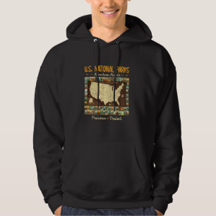 U S National Park Camping All 62 Us National Parks Hoodie