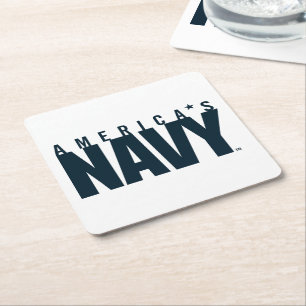 U.S. Navy   America's Navy Square Paper Coaster