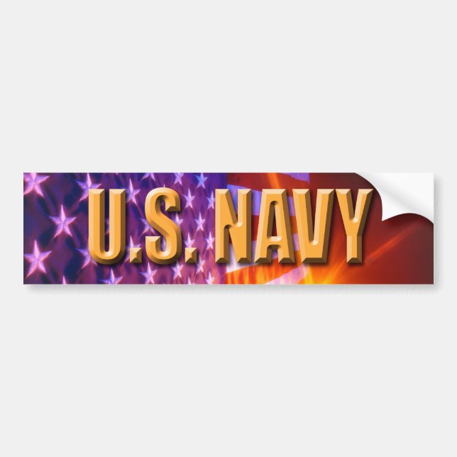 U.S. Navy Bumper Sticker (Front)