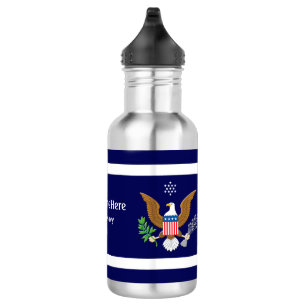 U.S. Navy colors with Defense emblem Personalize 532 Ml Water Bottle