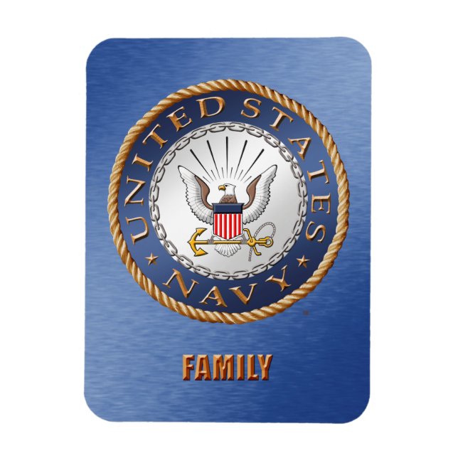 U.S. Navy Family Flexible Photo Magnet (Vertical)