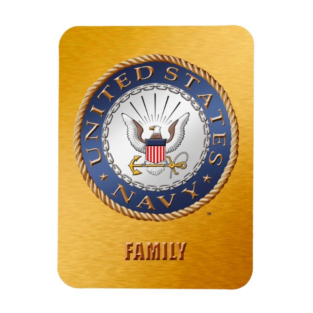U.S. Navy Family Flexible Photo Magnet (Vertical)