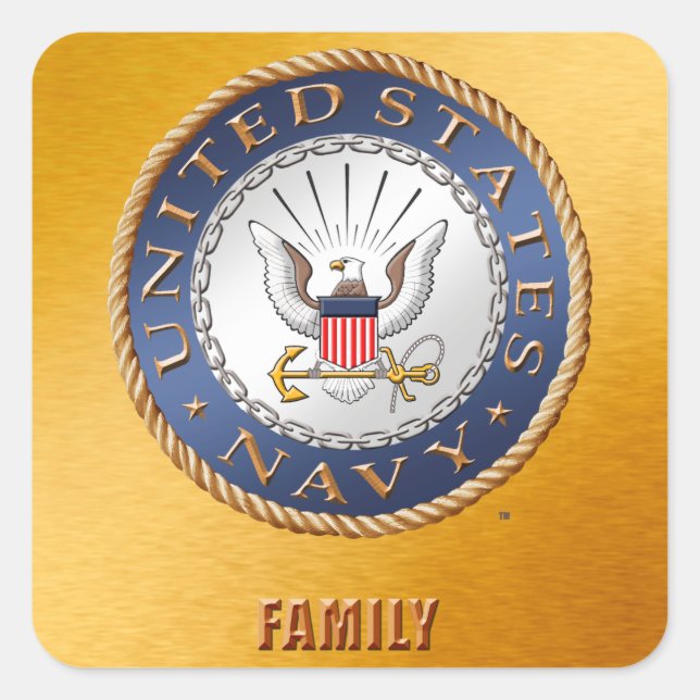 U.S. Navy Family Sticker (Front)