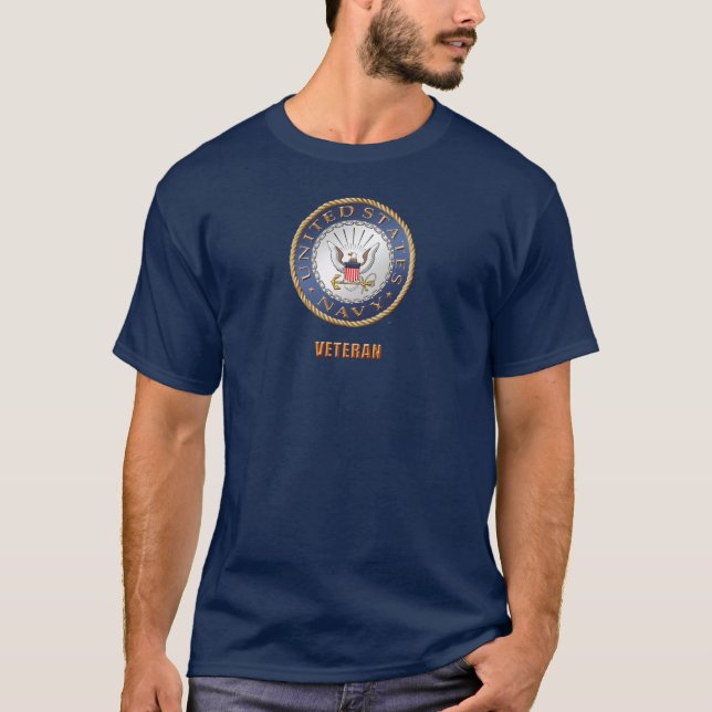U.S. Navy Men's Basic America T-Shirt (Front)