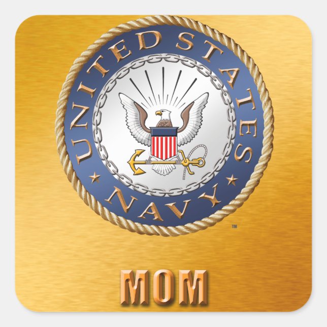 U.S. Navy Mom Sticker (Front)
