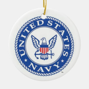 U.S. Navy® Naval Base San Diego Christmas Ornamen Ceramic Ornament