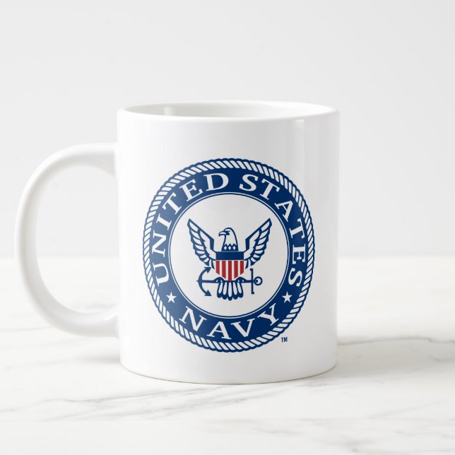 U.S. Navy | Navy Alt Emblem Large Coffee Mug (Left)