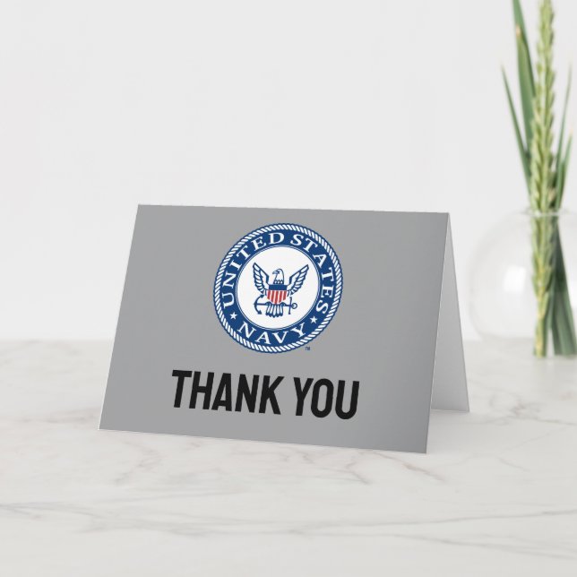U.S. Navy | Navy Alt Emblem Thank You Card (Front)