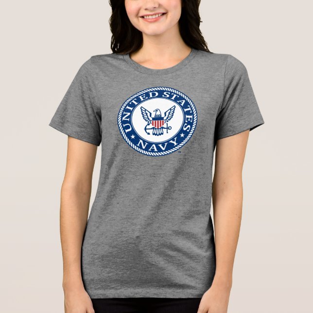 U.S. Navy | Navy Alt Emblem Tri-Blend Shirt (Front)