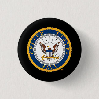 U.S. Navy | Navy Emblem 1 Inch Round Button