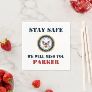 U.S. Navy   Navy Emblem   Farewell Party Napkin
