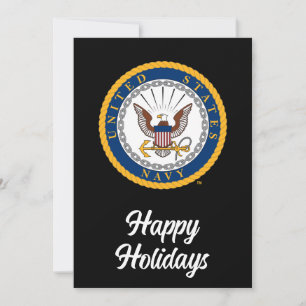 U.S. Navy   Navy Emblem Holiday Card