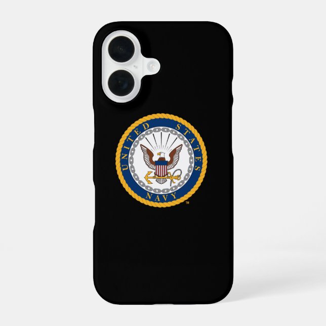 U.S. Navy | Navy Emblem iPhone 16 Case (Back)