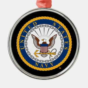 U.S. Navy   Navy Emblem Metal Ornament