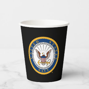 U.S. Navy   Navy Emblem Paper Cups