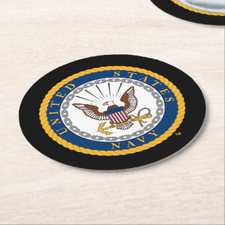 U.S. Navy | Navy Emblem Round Paper Coaster